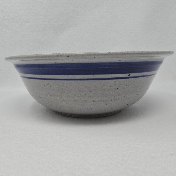 Handmade Pottery Bowl Cat Design Artisan Stoneware Unknown Mark - Picture 3 of 11